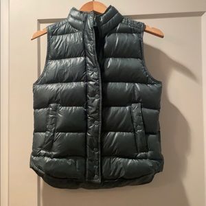 Jcrew green puffer vest